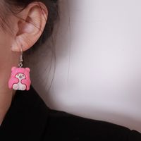 1 Pair Lady Sweet Cartoon Plastic Resin Drop Earrings main image 2