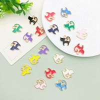 Simple Style Cat Alloy Enamel Jewelry Accessories main image 5