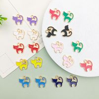 Simple Style Cat Alloy Enamel Jewelry Accessories main image 2