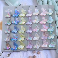 Lady Sweet Butterfly Plastic Resin Hair Clip main image 1