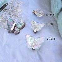 Lady Sweet Butterfly Plastic Resin Hair Clip main image 4