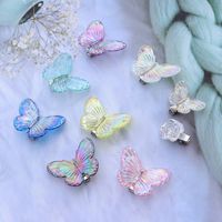 Lady Sweet Butterfly Plastic Resin Hair Clip main image 2
