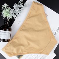 Solid Color Mid Waist Briefs Panties main image 5