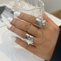 Einfacher Stil Geometrisch Imitationsperle Legierung Überzug Metall Finger Armband sku image 10