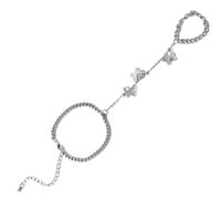 Style Simple Géométrique Perle D'imitation Alliage Placage Métal Mitaine-type Bracelet sku image 18