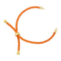 Casual Elegant Color Block Copper Plating Woven Belt 18k Gold Plated Jewelry Accessories main image 5
