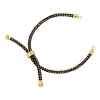 Casual Elegant Color Block Copper Plating Woven Belt 18k Gold Plated Jewelry Accessories sku image 13