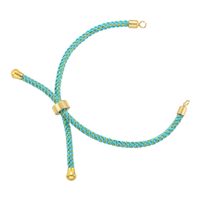 Casual Elegant Color Block Copper Plating Woven Belt 18k Gold Plated Jewelry Accessories sku image 7