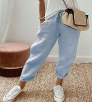 Women's Daily Casual Solid Color Ankle-length Pocket Casual Pants main image 5