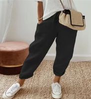Women's Daily Casual Solid Color Ankle-length Pocket Casual Pants main image 2