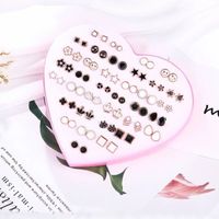 1 Set Casual Simple Style Animal Letter Fruit Enamel Plating Inlay Alloy Rhinestones Ear Studs sku image 5