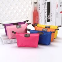 Women's Medium All Seasons Nylon Solid Color Basic Dumpling Shape Zipper Cloud Shape Bag Cosmetic Bag main image 1