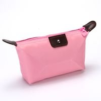 Women's Medium All Seasons Nylon Solid Color Basic Dumpling Shape Zipper Cloud Shape Bag Cosmetic Bag sku image 9