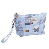 Women's All Seasons Water-repellent Cloth Flower Elegant Classic Style Square Zipper Cosmetic Bag Wash Bag sku image 3