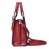 Women's Large Summer Pu Leather Basic Tote Bag main image 5