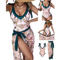 Women's Beach Ditsy Floral Printing 2 Pieces One Piece main image 5
