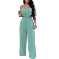 Women's Daily Vacation Solid Color Full Length Backless Jumpsuits main image 5
