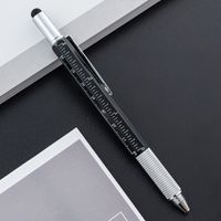 Multifunctional Brush Six-in-one Level A Scale Touchscreen Stylus Cross Word Double-headed Screwdriver Ballpoint Pen sku image 1