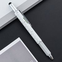 Multifunctional Brush Six-in-one Level A Scale Touchscreen Stylus Cross Word Double-headed Screwdriver Ballpoint Pen sku image 4