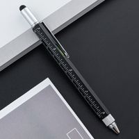 Multifunctional Brush Six-in-one Level A Scale Touchscreen Stylus Cross Word Double-headed Screwdriver Ballpoint Pen sku image 7