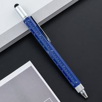 Multifunctional Brush Six-in-one Level A Scale Touchscreen Stylus Cross Word Double-headed Screwdriver Ballpoint Pen sku image 8