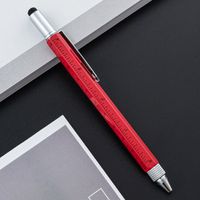 Multifunctional Brush Six-in-one Level A Scale Touchscreen Stylus Cross Word Double-headed Screwdriver Ballpoint Pen sku image 11