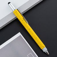 Multifunctional Brush Six-in-one Level A Scale Touchscreen Stylus Cross Word Double-headed Screwdriver Ballpoint Pen sku image 10