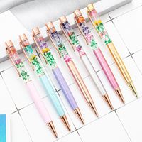Dried Flower Student Stationery Metal Ballpoint Pen 1 Pieces main image 1