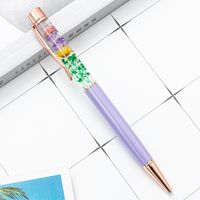 Dried Flower Student Stationery Metal Ballpoint Pen 1 Pieces sku image 6