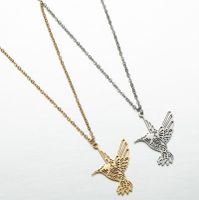 201 Stainless Steel 18K Gold Plated Casual Simple Style Plating Hollow Out Bird Pendant Necklace main image 1