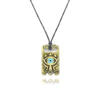 Retro Cool Style Devil's Eye Alloy Unisex Bag Pendant Keychain Necklace sku image 6