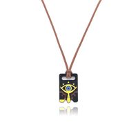 Retro Cool Style Devil's Eye Alloy Unisex Bag Pendant Keychain Necklace sku image 2