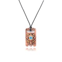 Retro Cool Style Devil's Eye Alloy Unisex Bag Pendant Keychain Necklace sku image 4