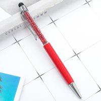 Rotary Ballpoint Pen Metal Crystal Touch Screen Gift Pen Capacitor Advertising Marker Metal Ball Point Pen Printable Logo sku image 18