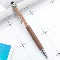 Rotary Ballpoint Pen Metal Crystal Touch Screen Gift Pen Capacitor Advertising Marker Metal Ball Point Pen Printable Logo sku image 16