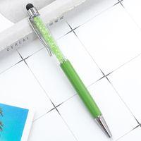 Rotary Ballpoint Pen Metal Crystal Touch Screen Gift Pen Capacitor Advertising Marker Metal Ball Point Pen Printable Logo sku image 21