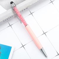 Rotary Ballpoint Pen Metal Crystal Touch Screen Gift Pen Capacitor Advertising Marker Metal Ball Point Pen Printable Logo sku image 17