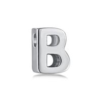 Simple Style Letter Sterling Silver Plating Jewelry Accessories sku image 3