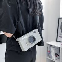 Women's Pu Leather Camera Classic Style Streetwear Square Lock Clasp Shoulder Bag Crossbody Bag Chain Bag main image 2