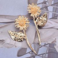 1 Pair Lady Flower Plating Alloy Ear Studs main image 1