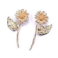 1 Pair Lady Flower Plating Alloy Ear Studs main image 3