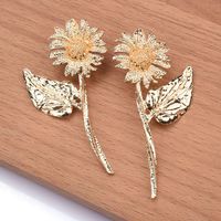 1 Pair Lady Flower Plating Alloy Ear Studs main image 2