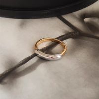 Simple Style Color Block Stainless Steel Polishing Rings main image 1