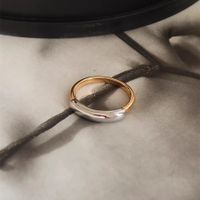 Simple Style Color Block Stainless Steel Polishing Rings main image 4