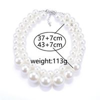 Simple Style Commute Round Alloy Beaded Women's Layered Necklaces main image 3