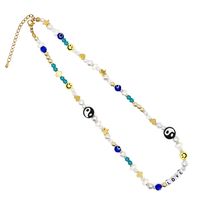 Artistic Colorful Imitation Pearl Soft Clay Wholesale Bracelets Necklace sku image 6