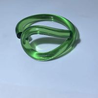 Simple Style Solid Color Arylic Resin Women's Bangle main image 2