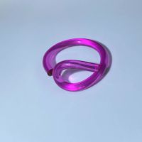 Simple Style Solid Color Arylic Resin Women's Bangle sku image 5