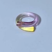 Modern Style Artistic Knot Arylic Women's Rings Bracelets Earrings sku image 3