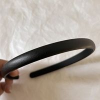 Simple Style Solid Color Leather Hair Band sku image 5